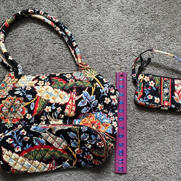 Vera Bradley Floral Purse with matching clutch - Picture 8 of 9